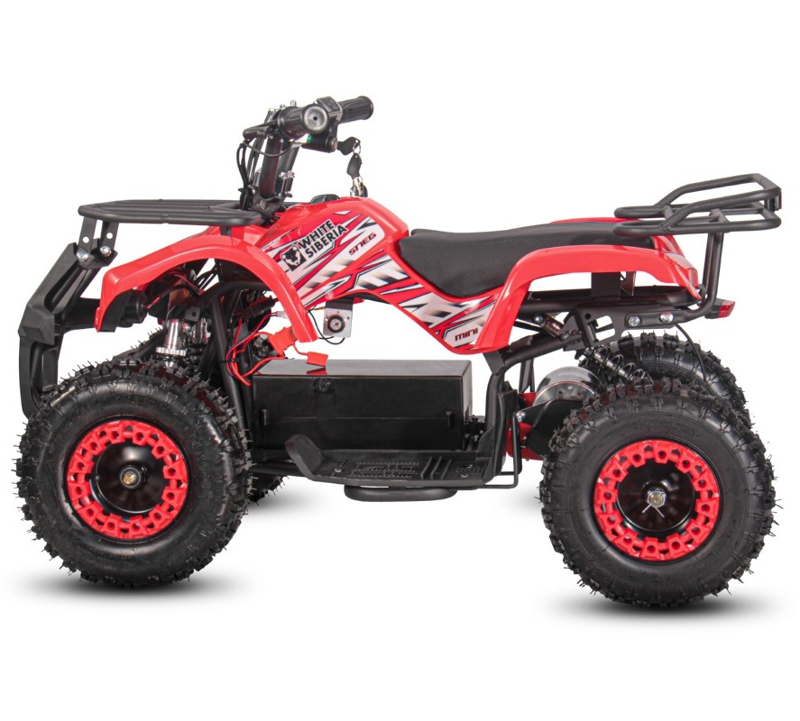 Детский электроквадроцикл WHITE SIBERIA SNEG MINI RED