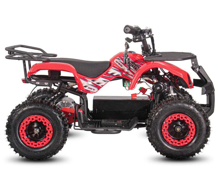 Детский электроквадроцикл WHITE SIBERIA SNEG MINI RED