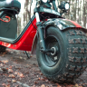 Электроскутер WHITE SIBERIA PRO 2WD 4000w черный с красной полосой
